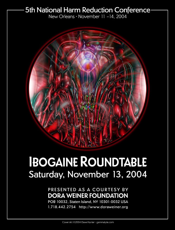 Cover for Ibogaine Roundtable brochure